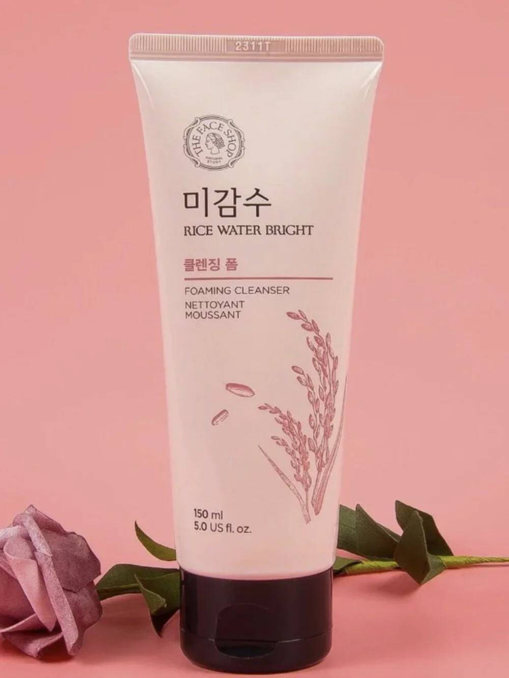 The Face Shop Rice Water Bright Foaming Cleanser 150ml Korean Face Wash NEW